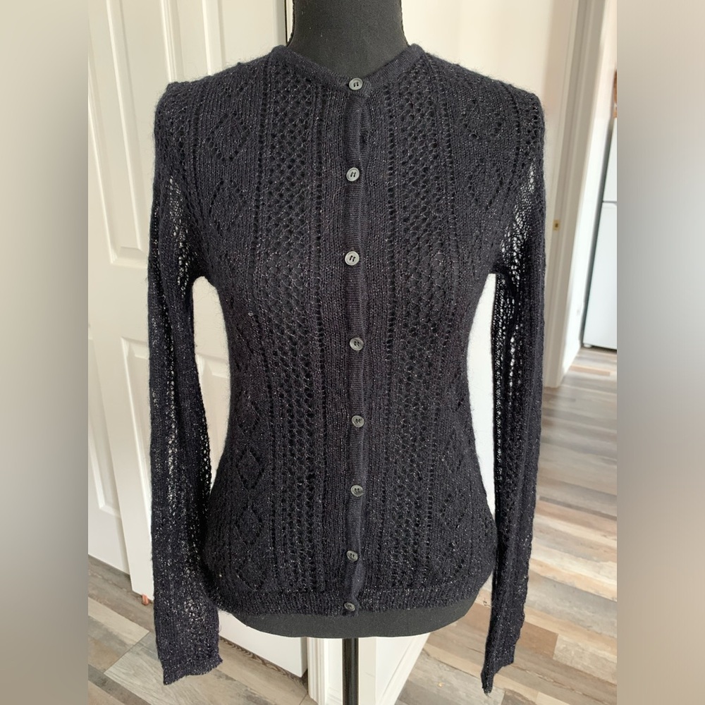 Bergdof Goodman Mohair Wool Cardigan M- size like a Small